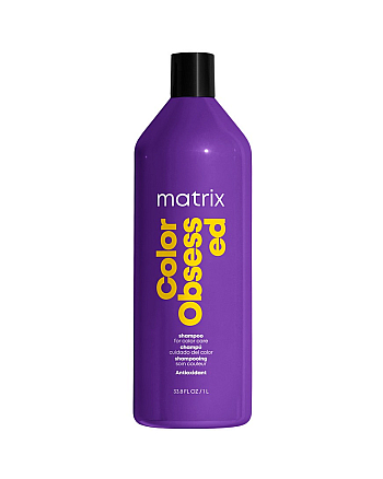 Matrix Total Results Color Obsessed Care Shampoo - Шампунь для защиты цвета окрашенных волос с антиоксидантами, 1000 мл - hairs-russia.ru